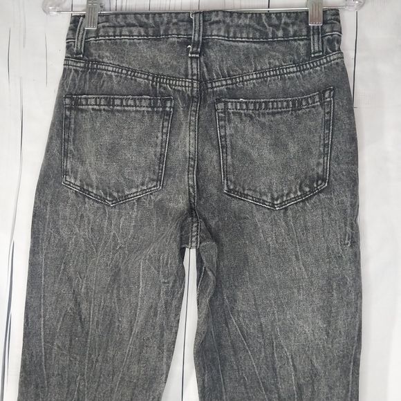 No Boundaries High Waisted Patchwork Faded Black Denim Juniors Jeans - Picture 8 of 12